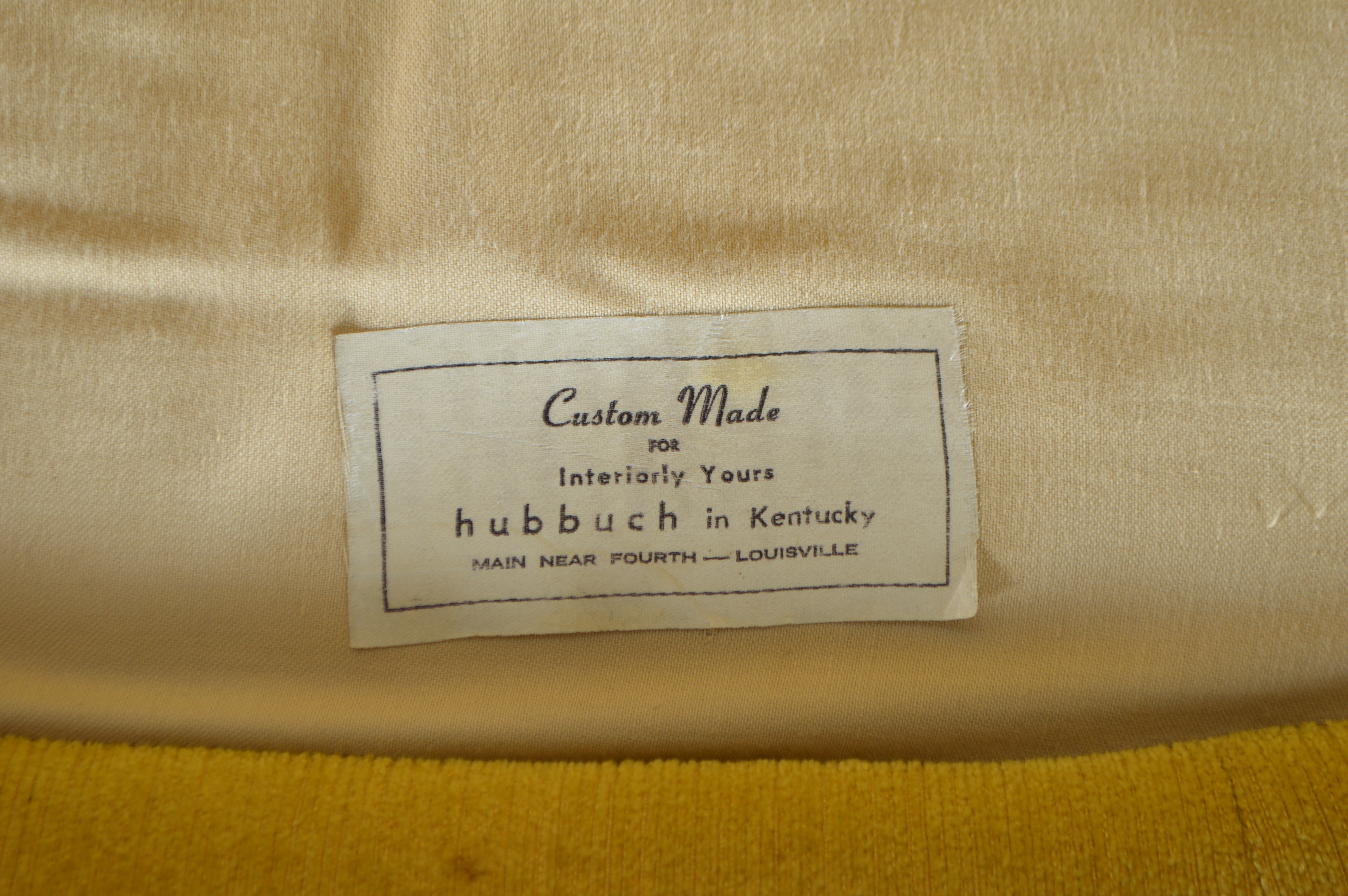 Yellow Mid Century Modern Club Chairs