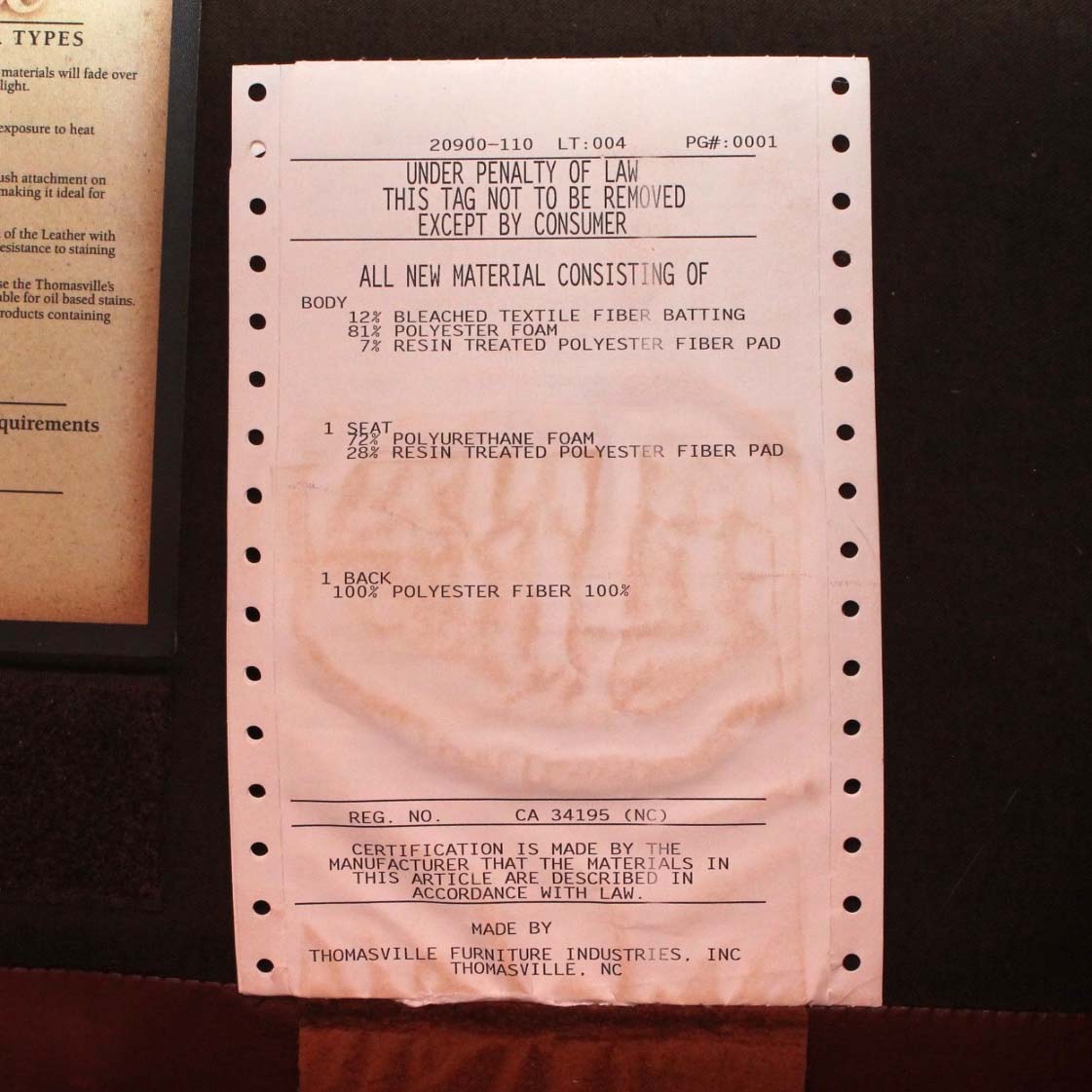 Thomasville Brown Leather Chair and Ottoman