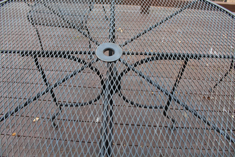 Outdoor Wrought Iron Table and Chair Set