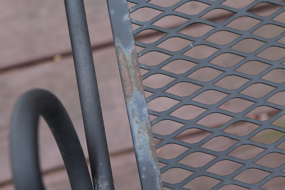 Outdoor Wrought Iron Table and Chair Set