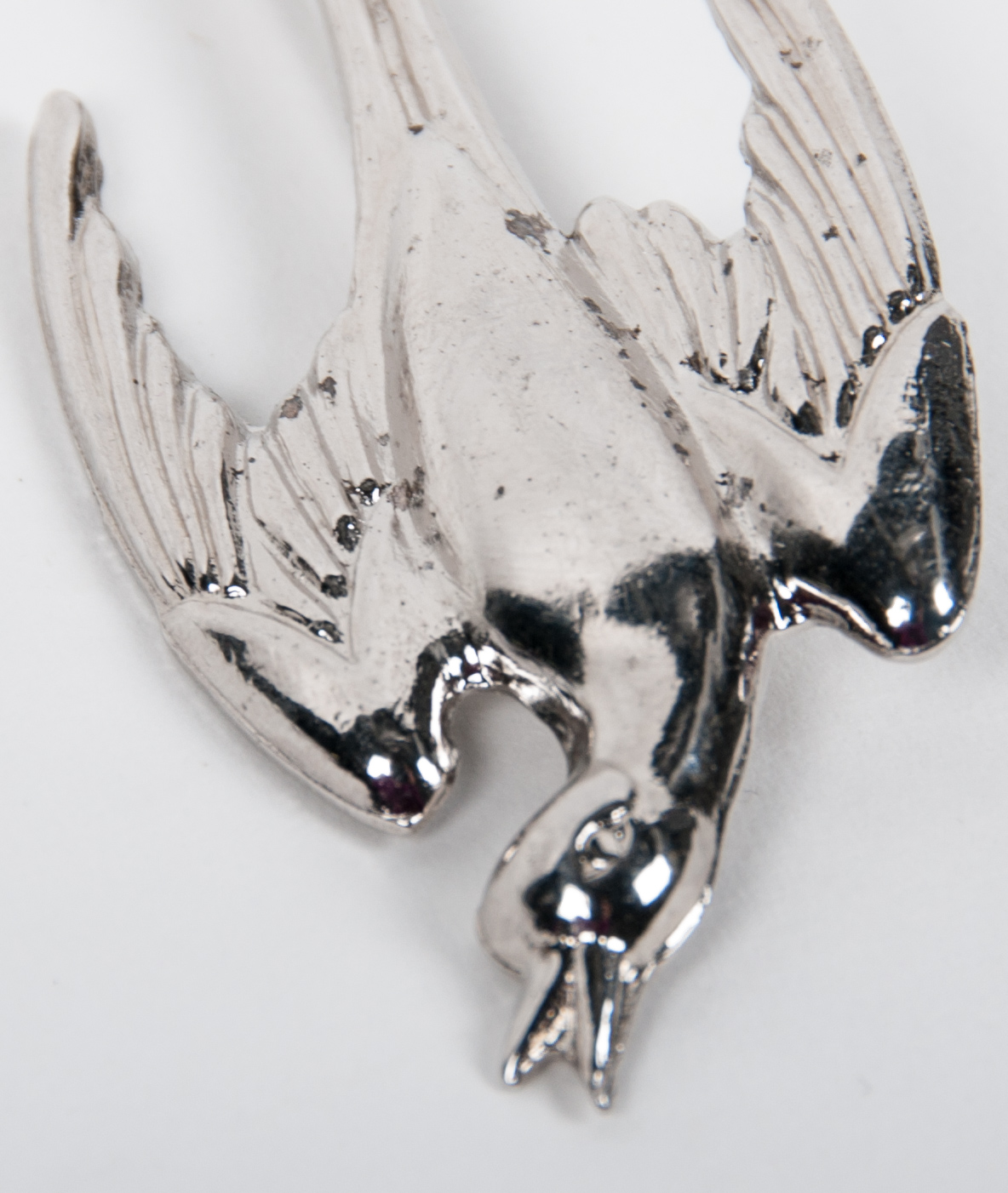 Vintage Sterling Silver Swallow Brooch by Coro