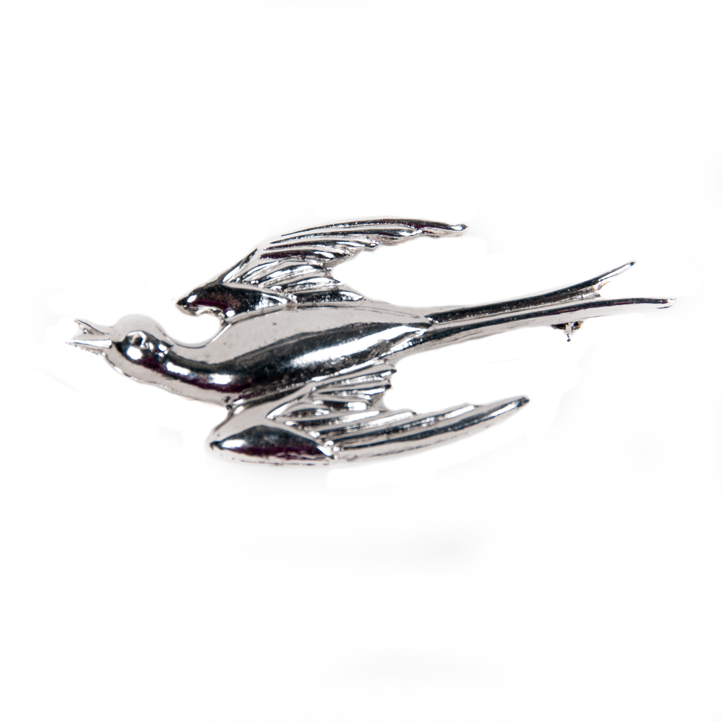 Vintage Sterling Silver Swallow Brooch by Coro