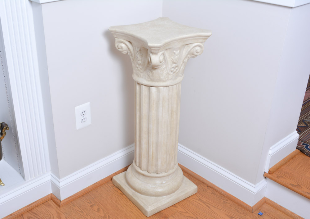 Ceramic Column Plant Stand