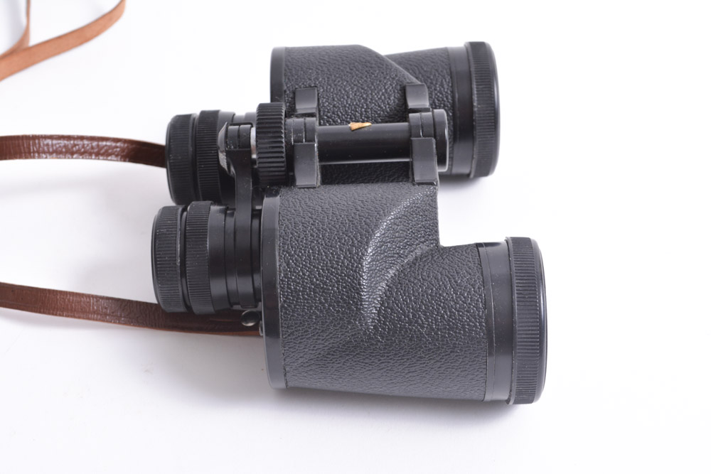 Vintage Wards Binoculars with Leather Case