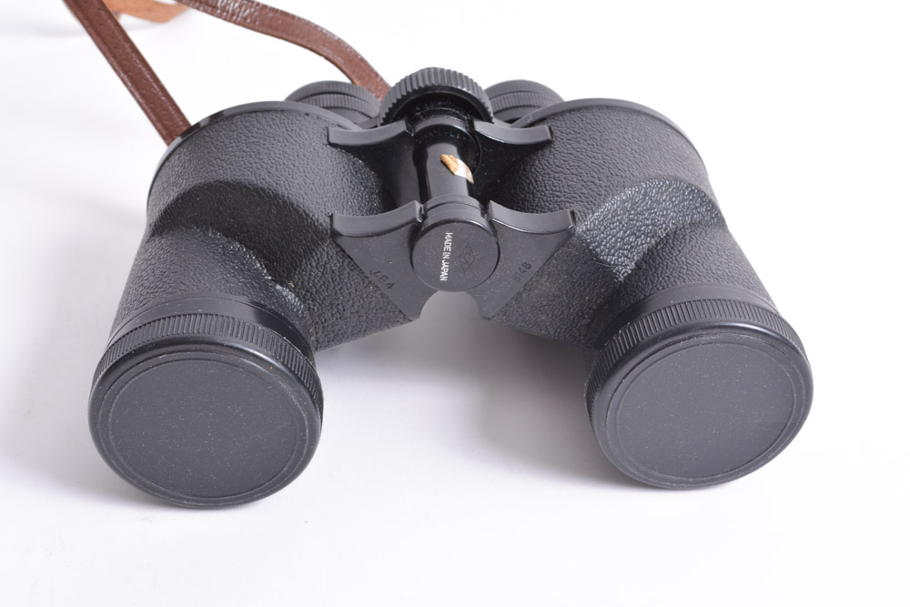 Vintage Wards Binoculars with Leather Case