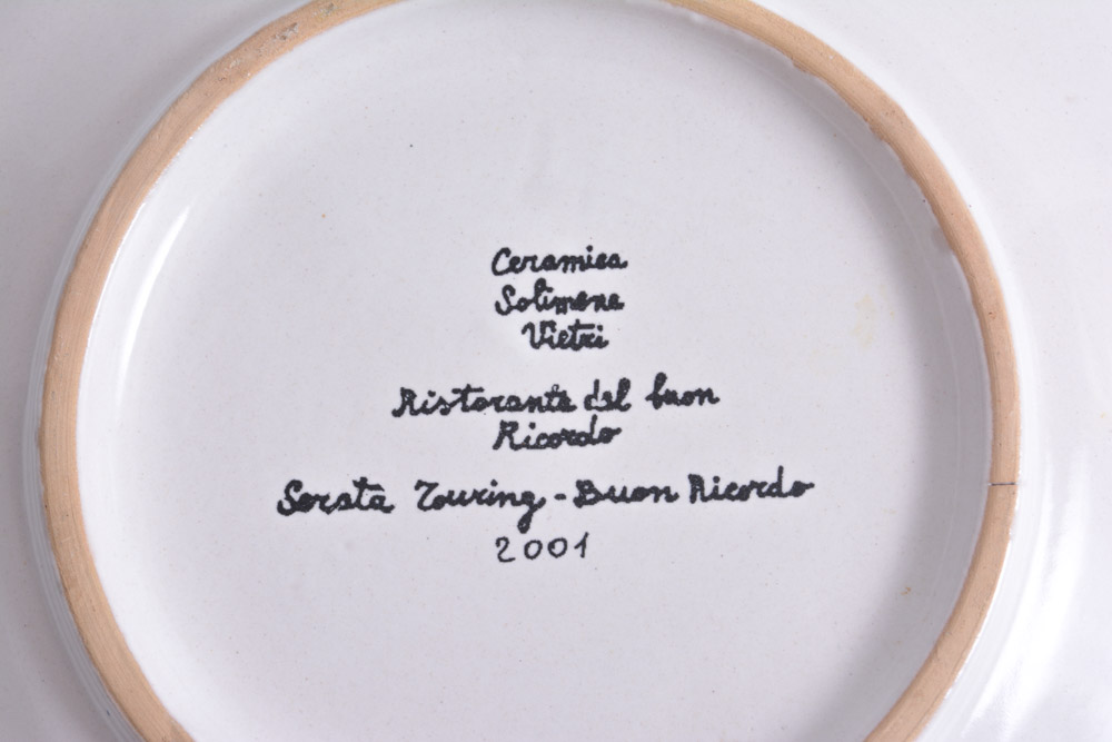 "Pax et Bonum" Plaque and Buon Ricordo Touring Club Plate