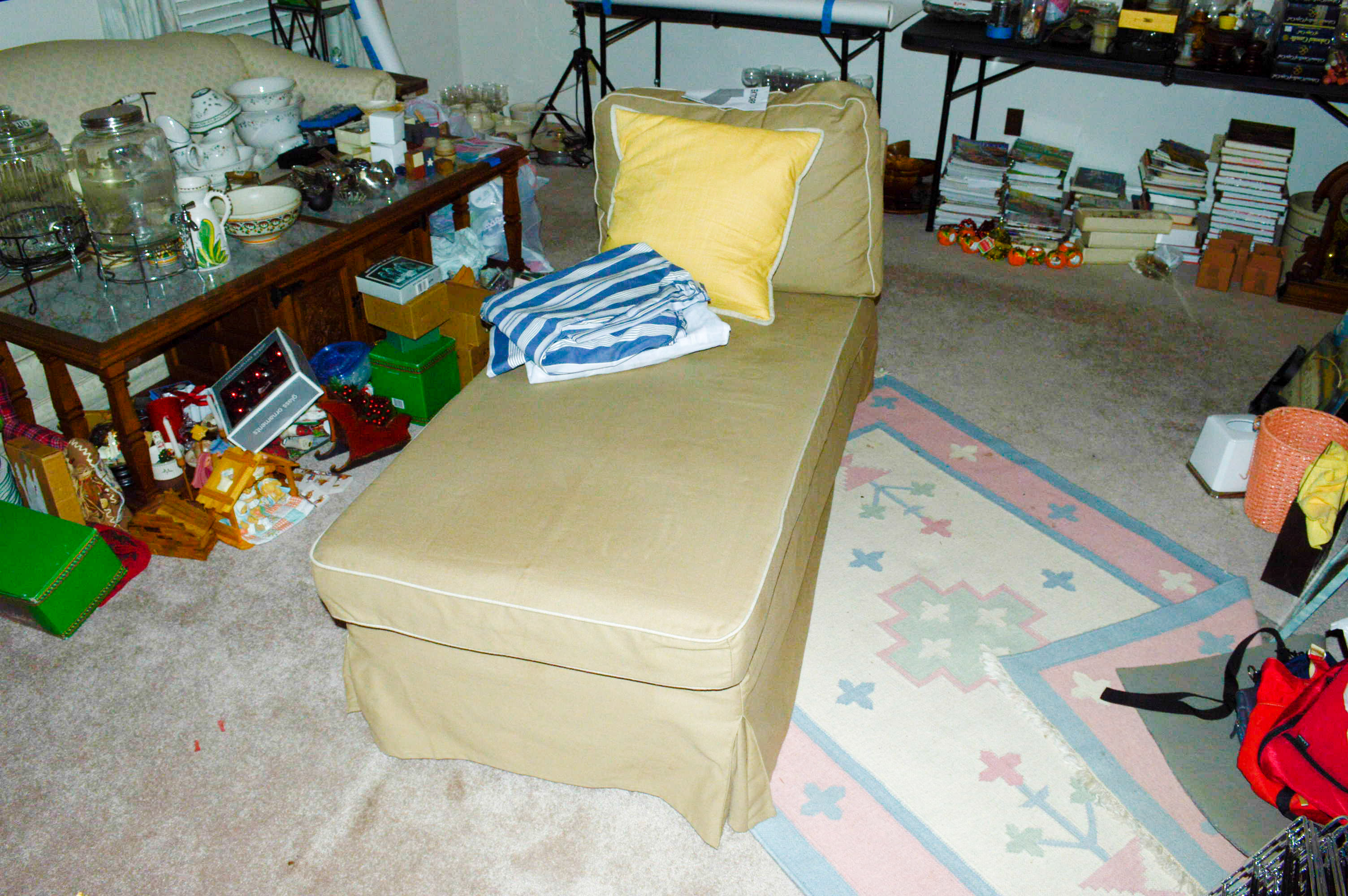 IKEA Ektorp Chaise Chair with Two Slip Covers