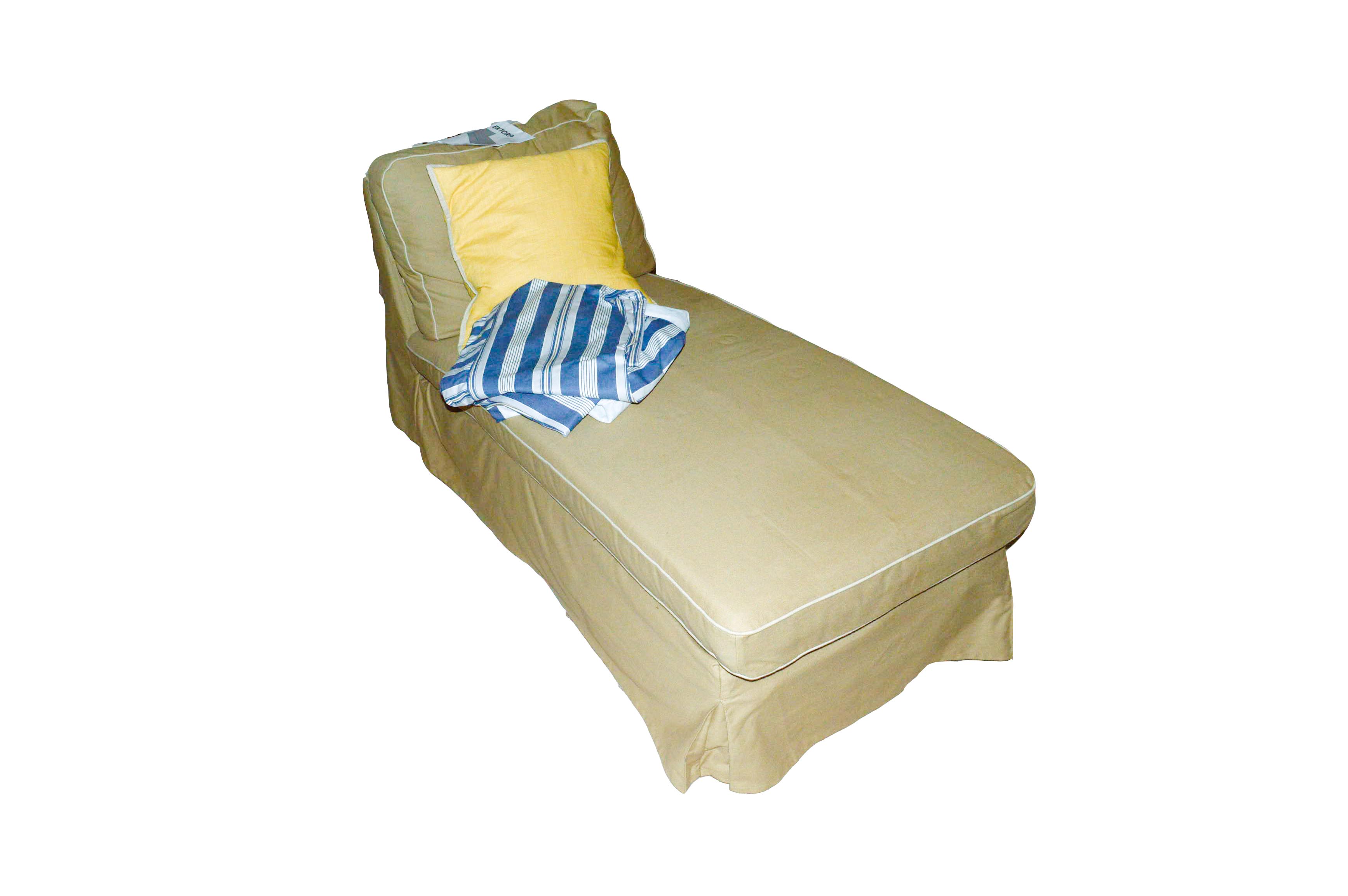 IKEA Ektorp Chaise Chair with Two Slip Covers