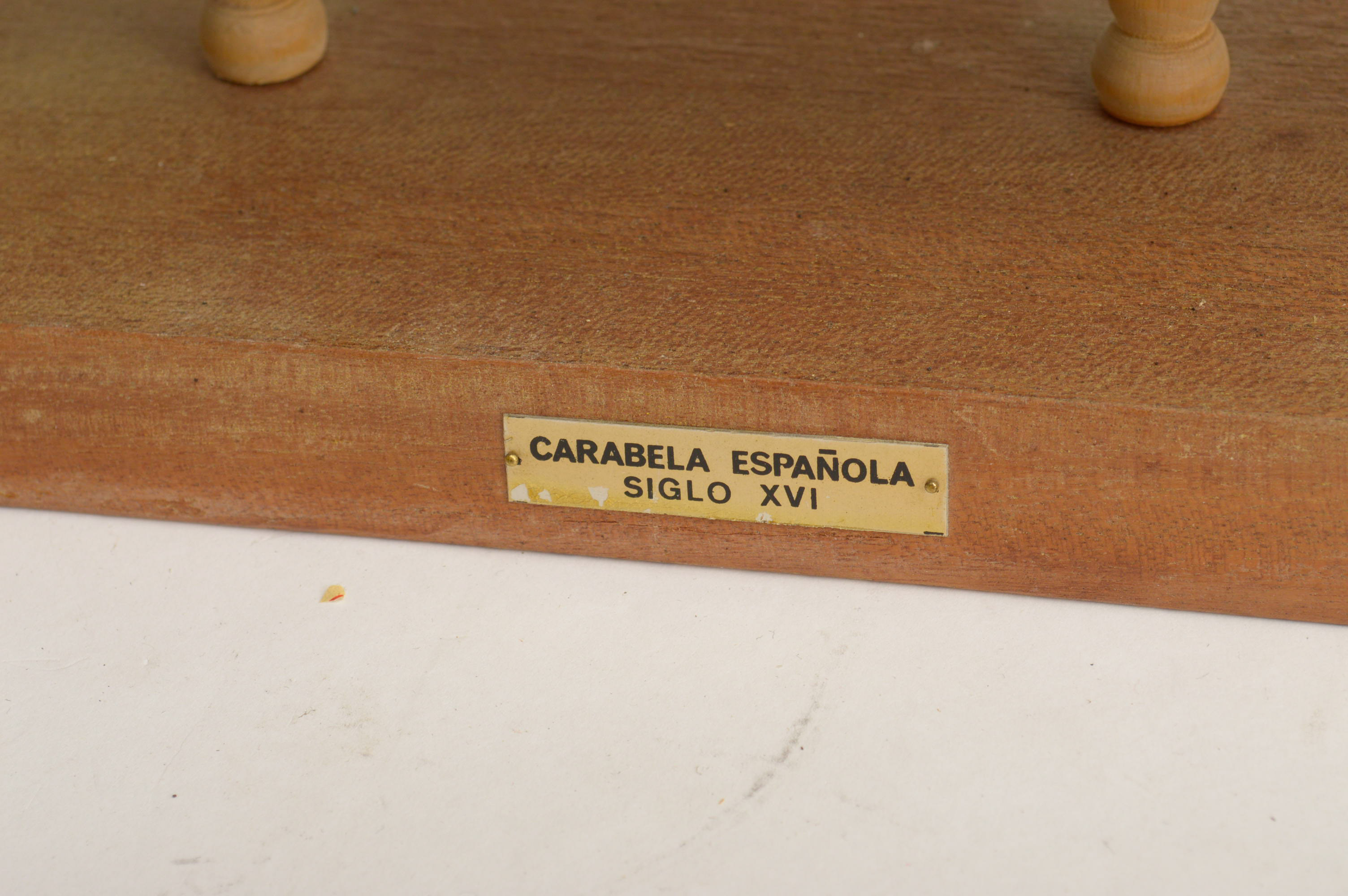 Wooden Model 16th Century Spanish Caravel