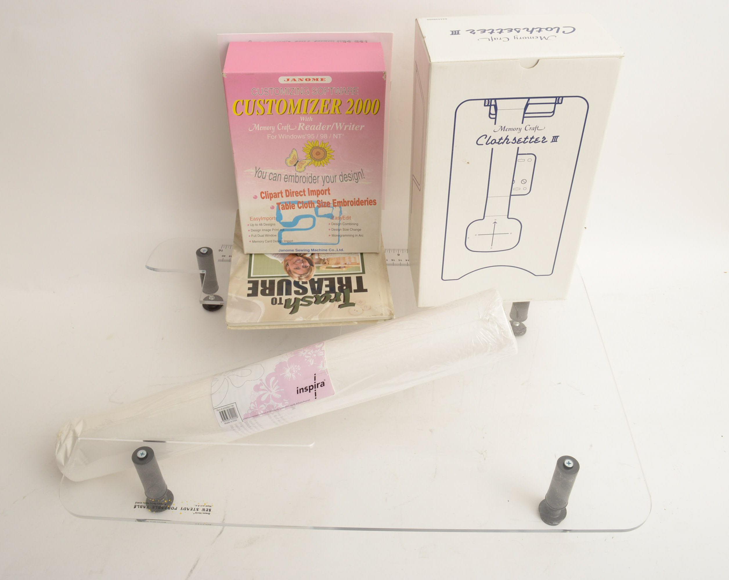 Janome Memory Craft 9000 Sewing Machine and Accessories