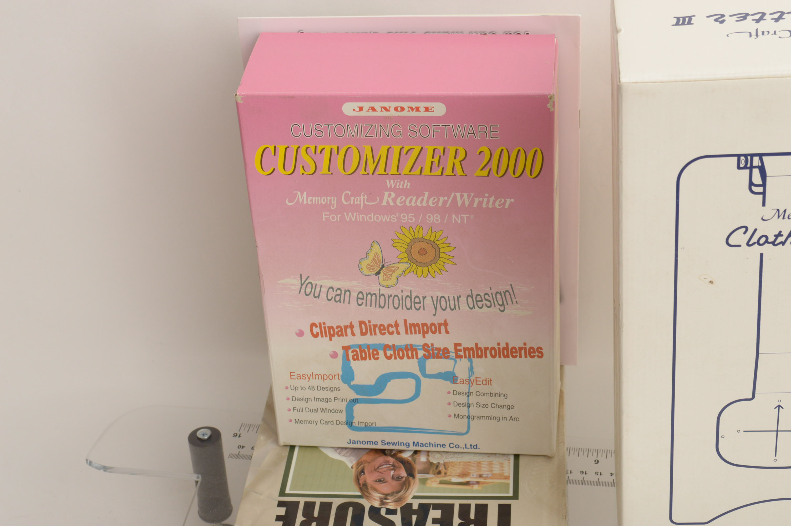 Janome Memory Craft 9000 Sewing Machine and Accessories