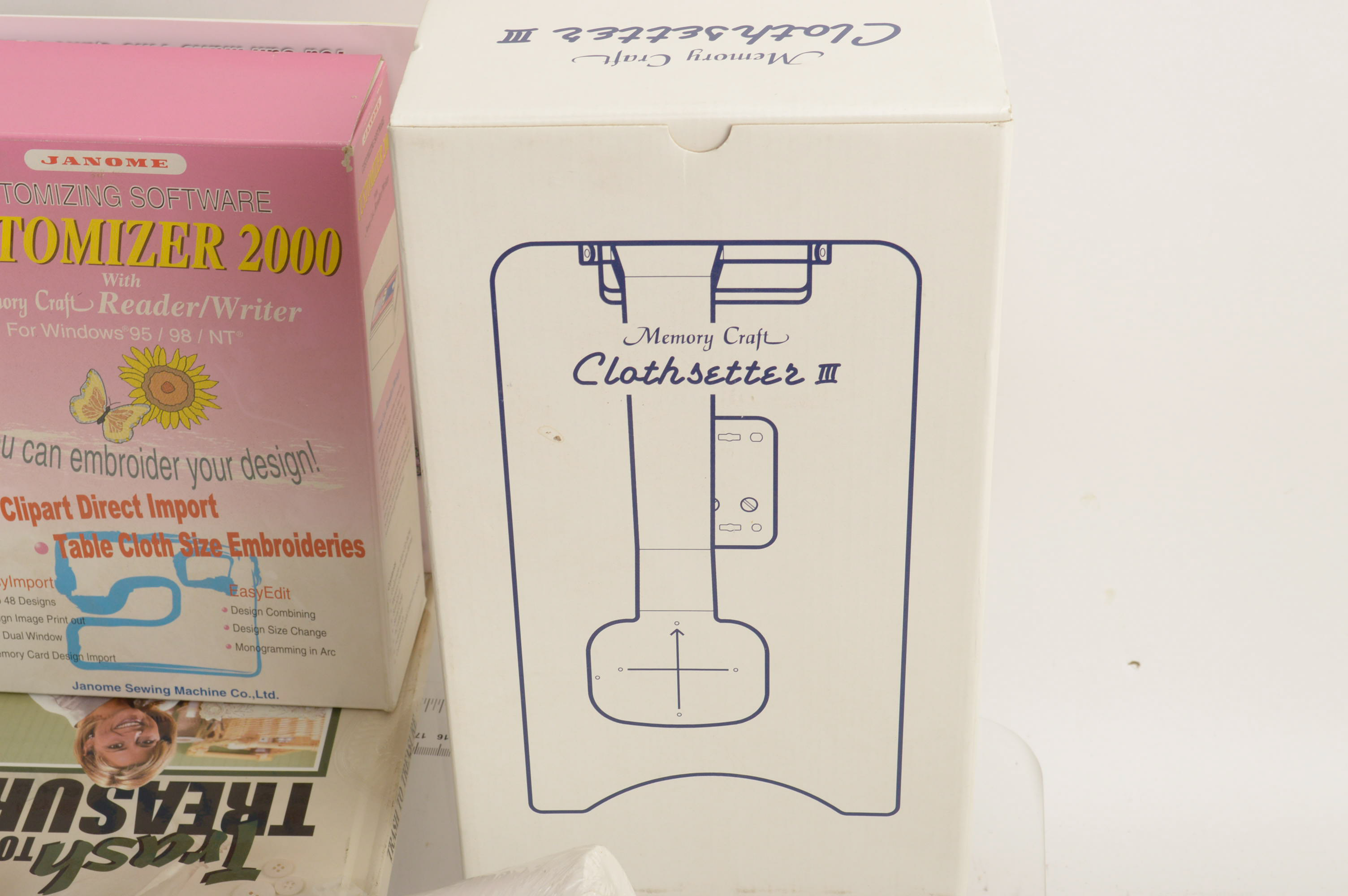 Janome Memory Craft 9000 Sewing Machine and Accessories