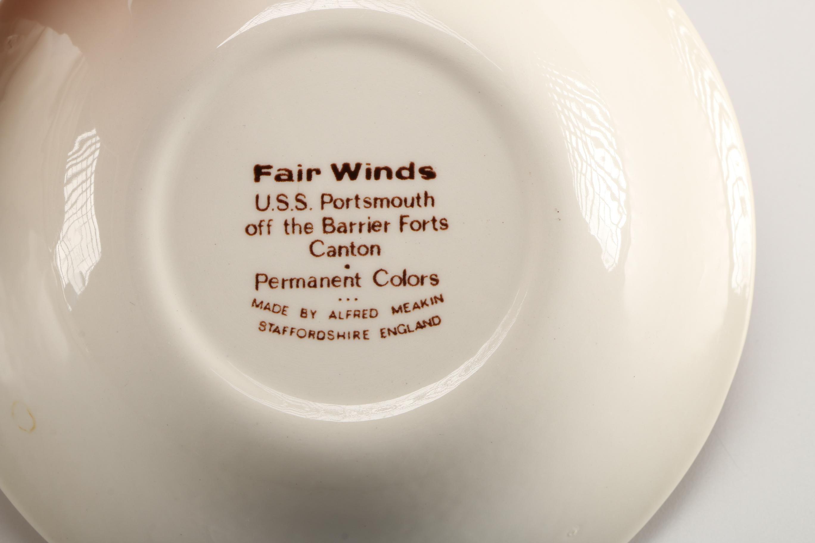 Ceramic "Fair Winds" Dinnerware Set