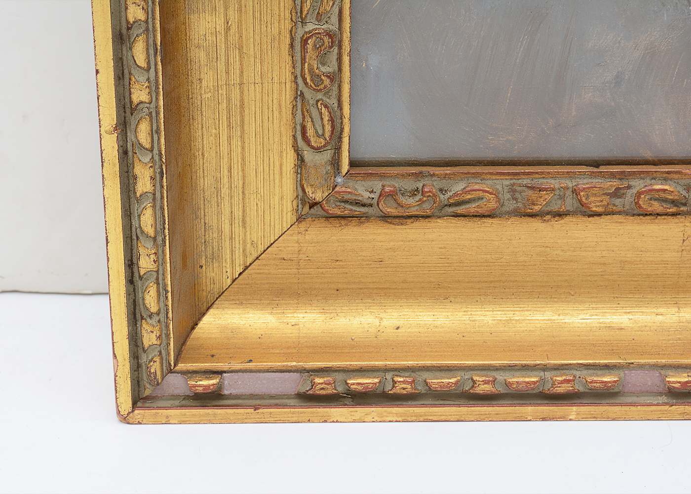 Signed French Original Mixed Media Still Life Painting of Fish