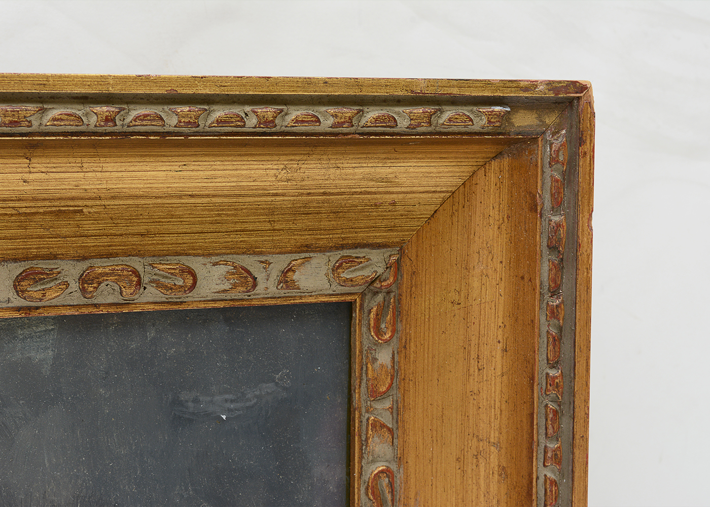 Signed French Original Mixed Media Still Life Painting of Fish