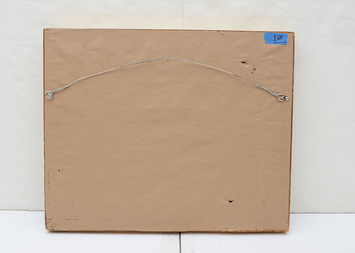 Signed French Original Mixed Media Still Life Painting of Fish