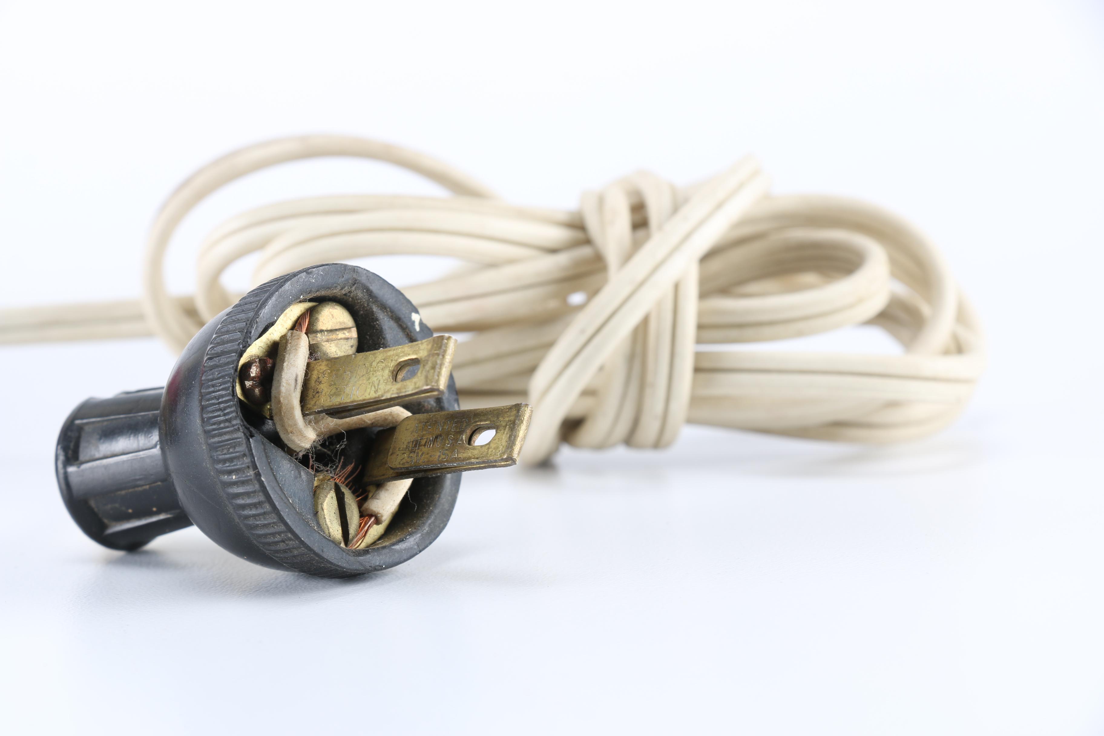 Vintage Ceramic Table Lamp with Floral Design