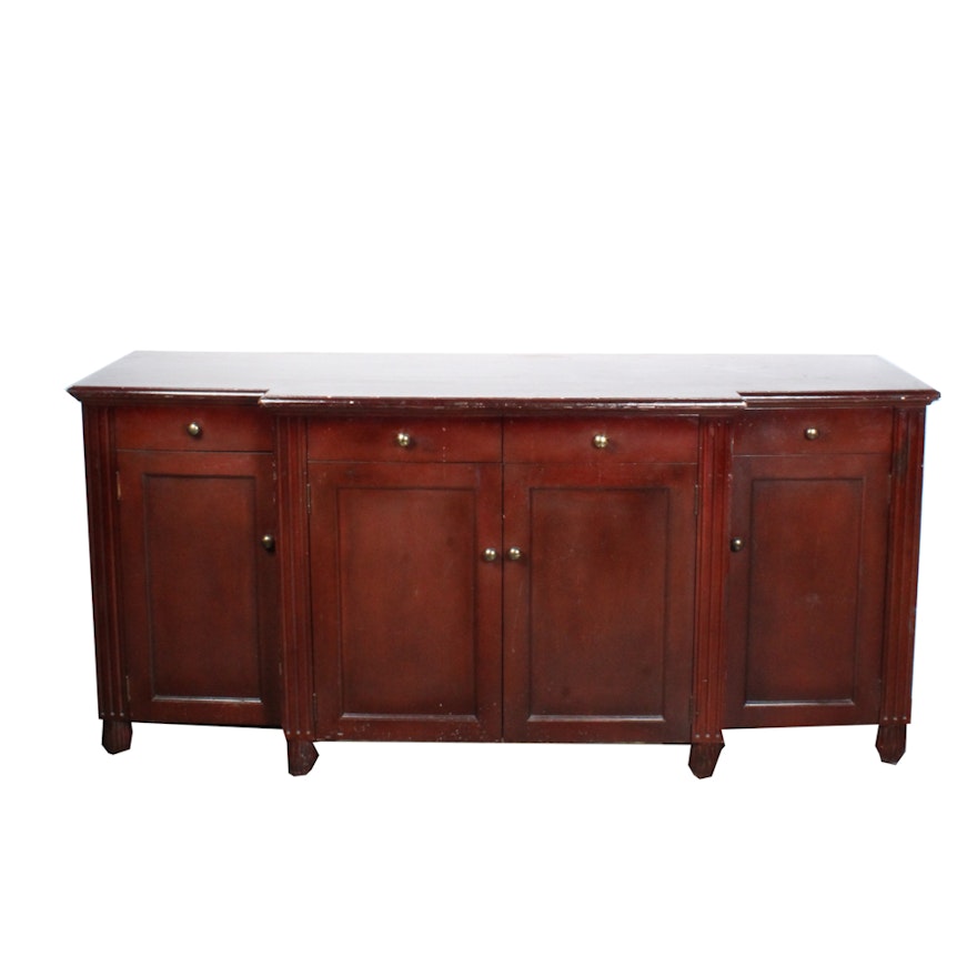 Cherry Finished Hardwood Sideboard