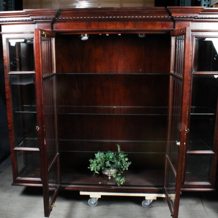 Century Furniture Mahogany Two-Piece China Cabinet