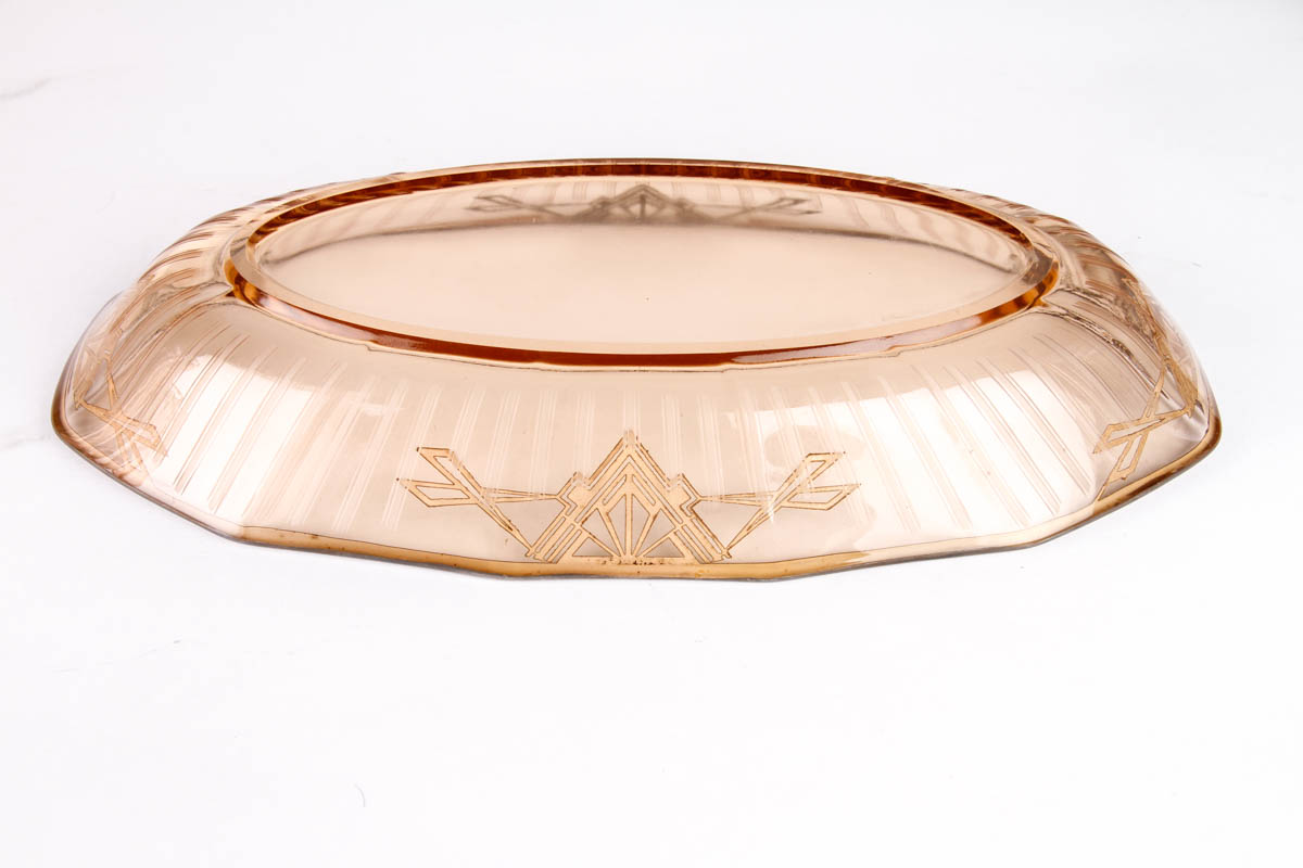 Art Deco Glassware with Sterling Silver Overlay