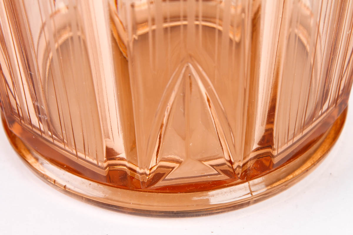 Art Deco Glassware with Sterling Silver Overlay