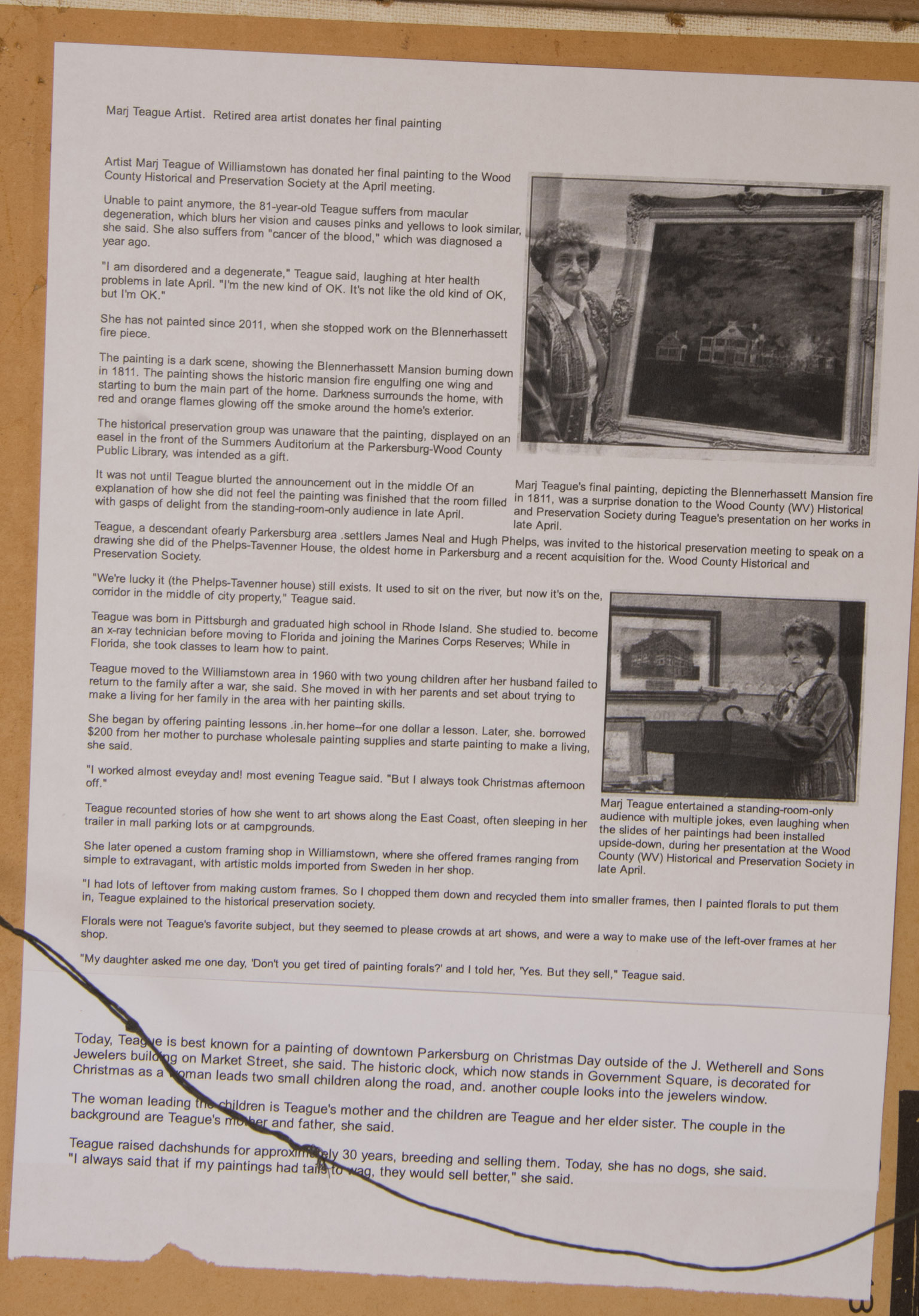 Marj Teague Original Oil on Canvas