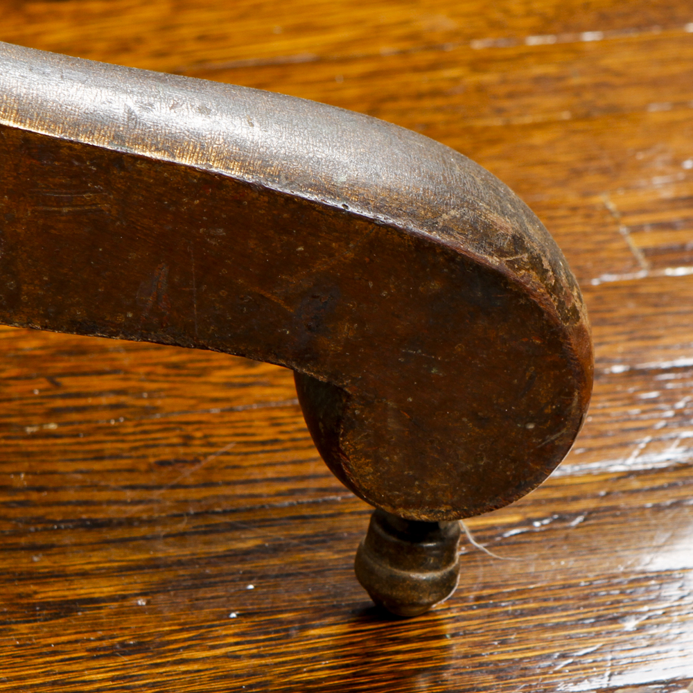 Antique French Provincial Swan Carved Cradle