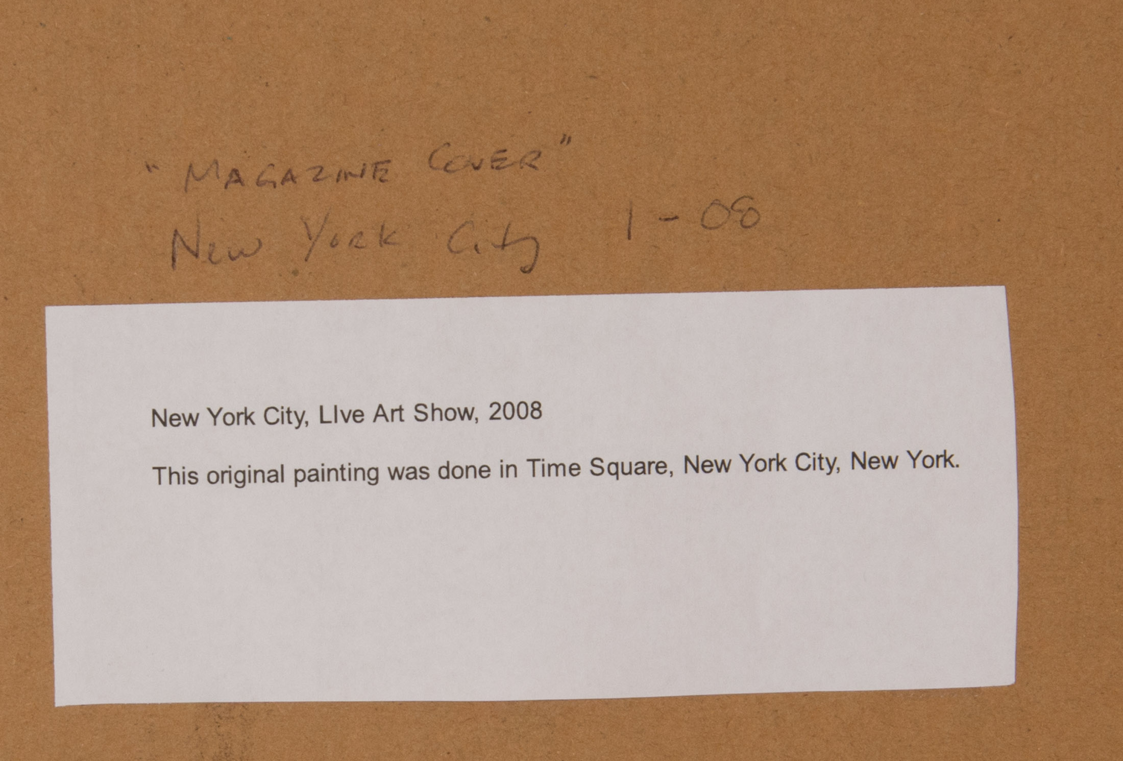 "Magazine Cover" Original NYC Street Art