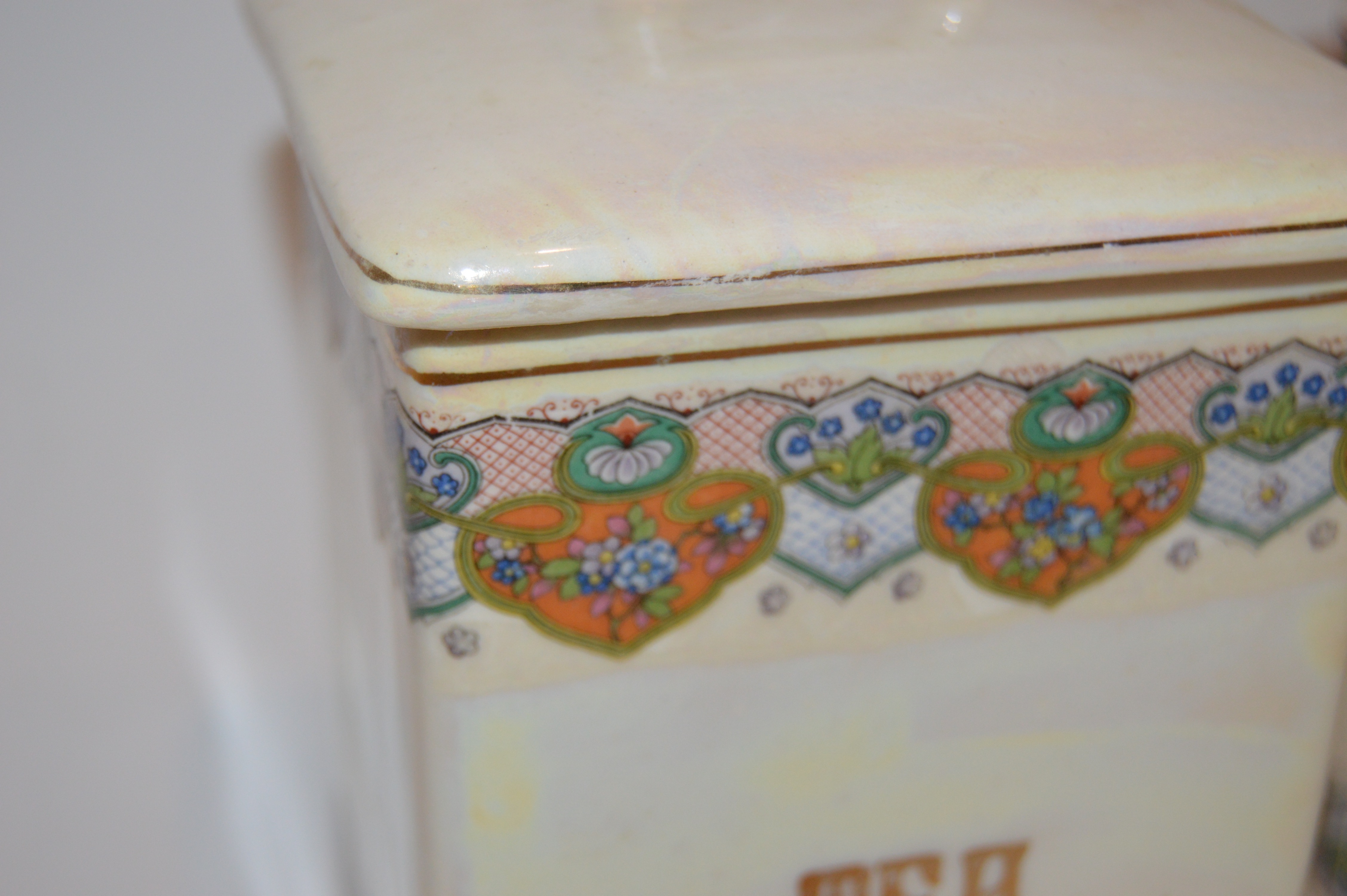 Vintage Czechoslovakian Sugar and Tea Canisters