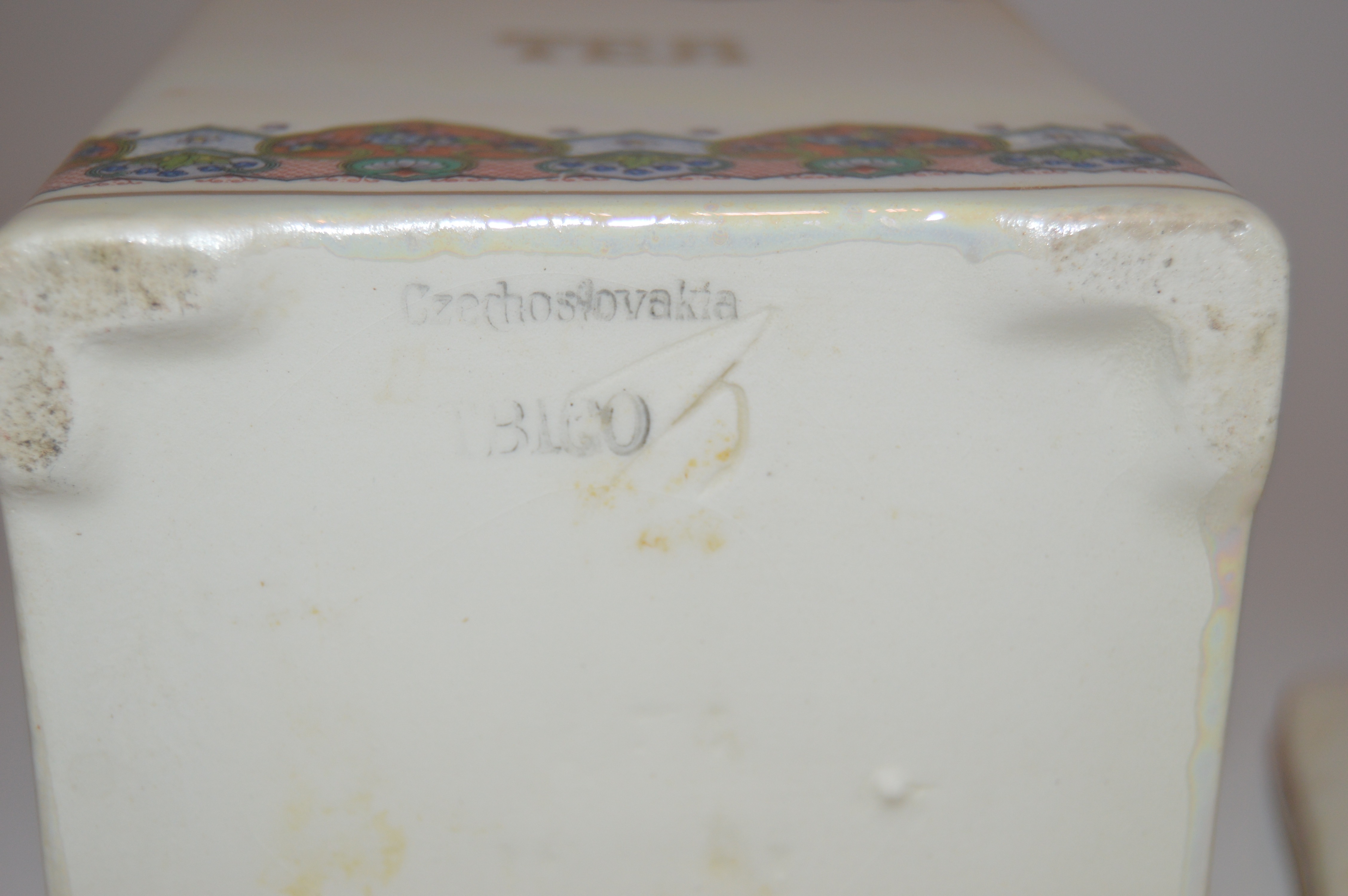 Vintage Czechoslovakian Sugar and Tea Canisters