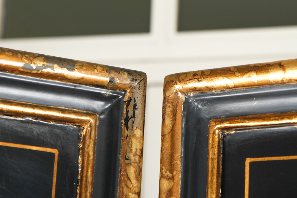 Vintage Hand Painted Tole Folding Screen