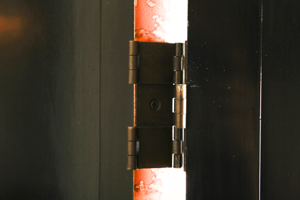 Vintage Hand Painted Tole Folding Screen