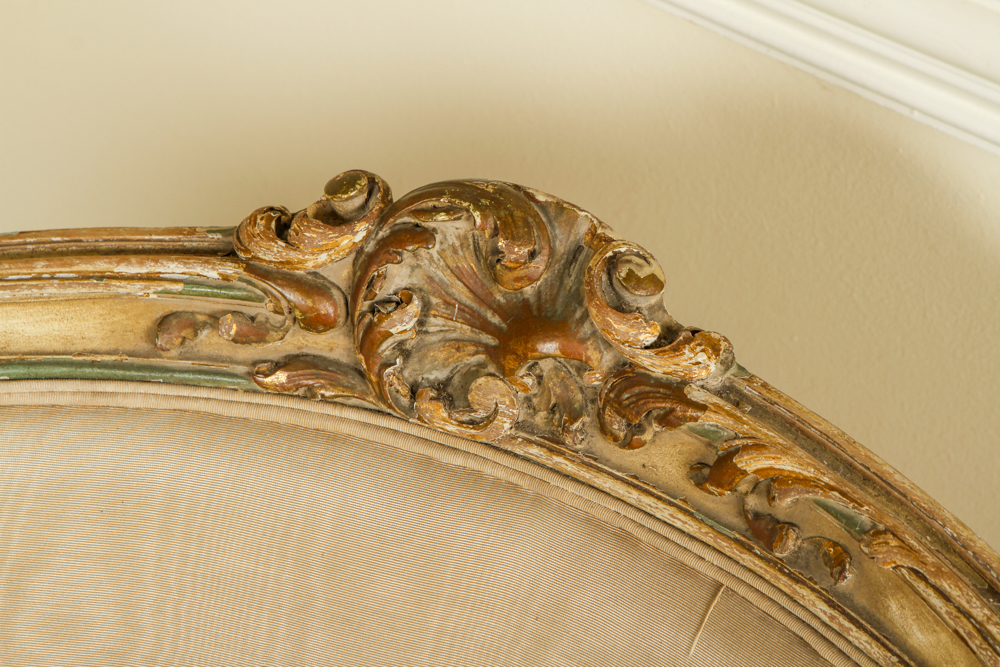 French Louis XV Style Chaise Lounge