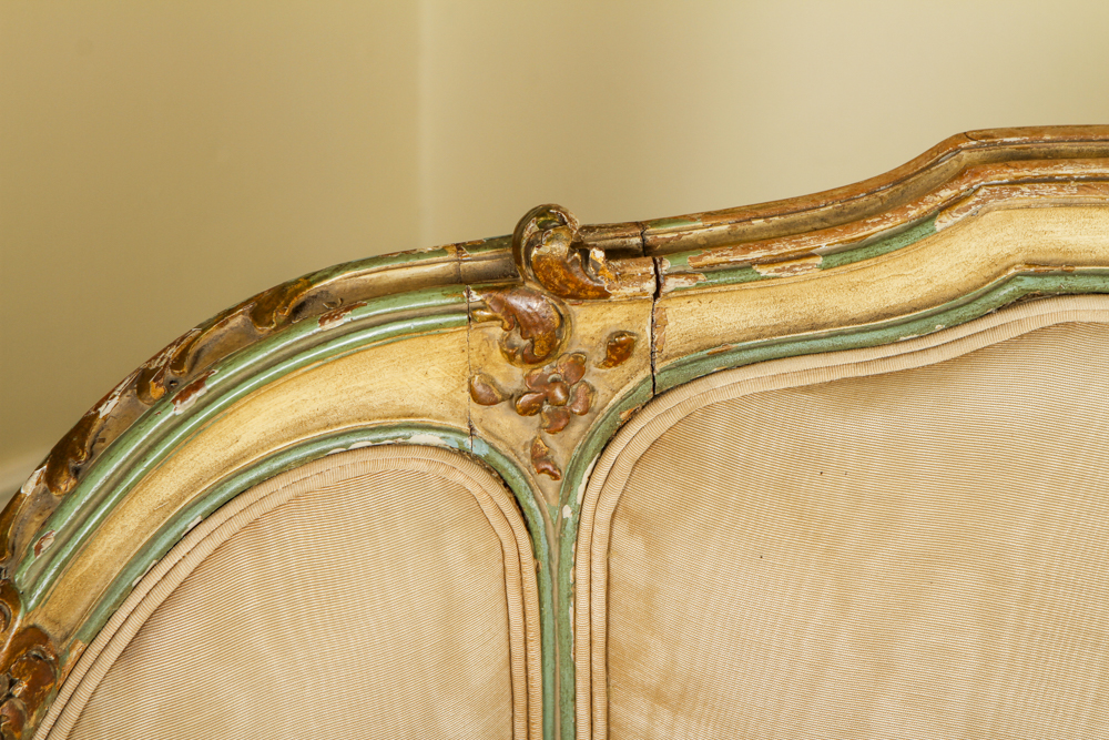 French Louis XV Style Chaise Lounge