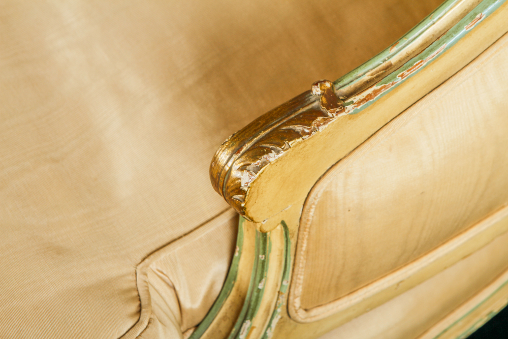 French Louis XV Style Chaise Lounge