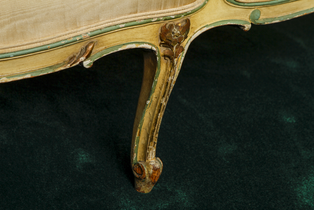 French Louis XV Style Chaise Lounge