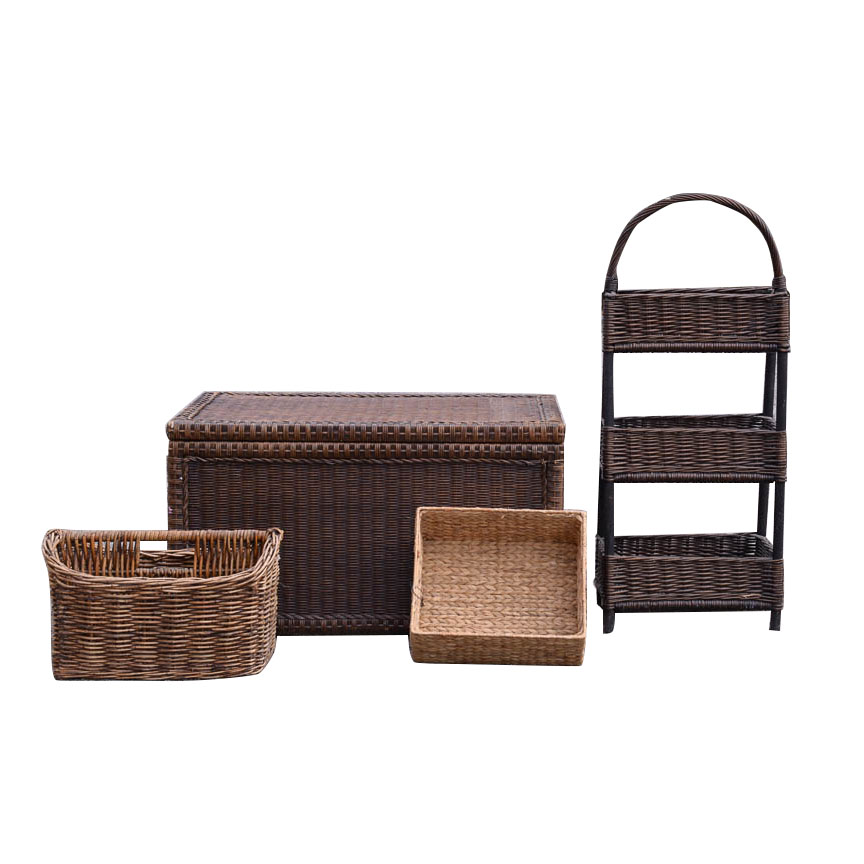 Woven Wicker and Straw Home Decor