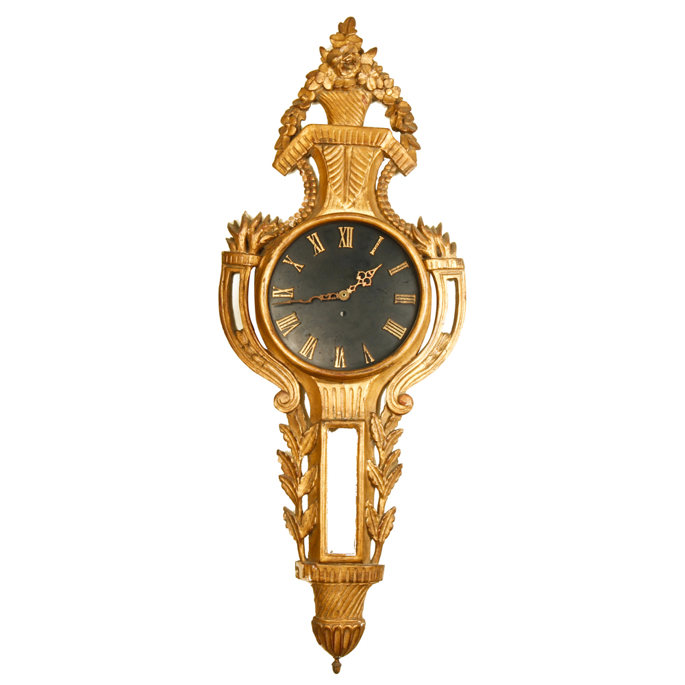 Vintage Giltwood Wall Clock