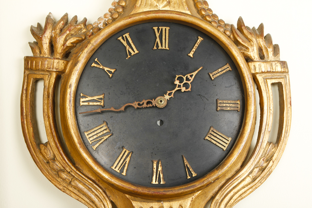 Vintage Giltwood Wall Clock