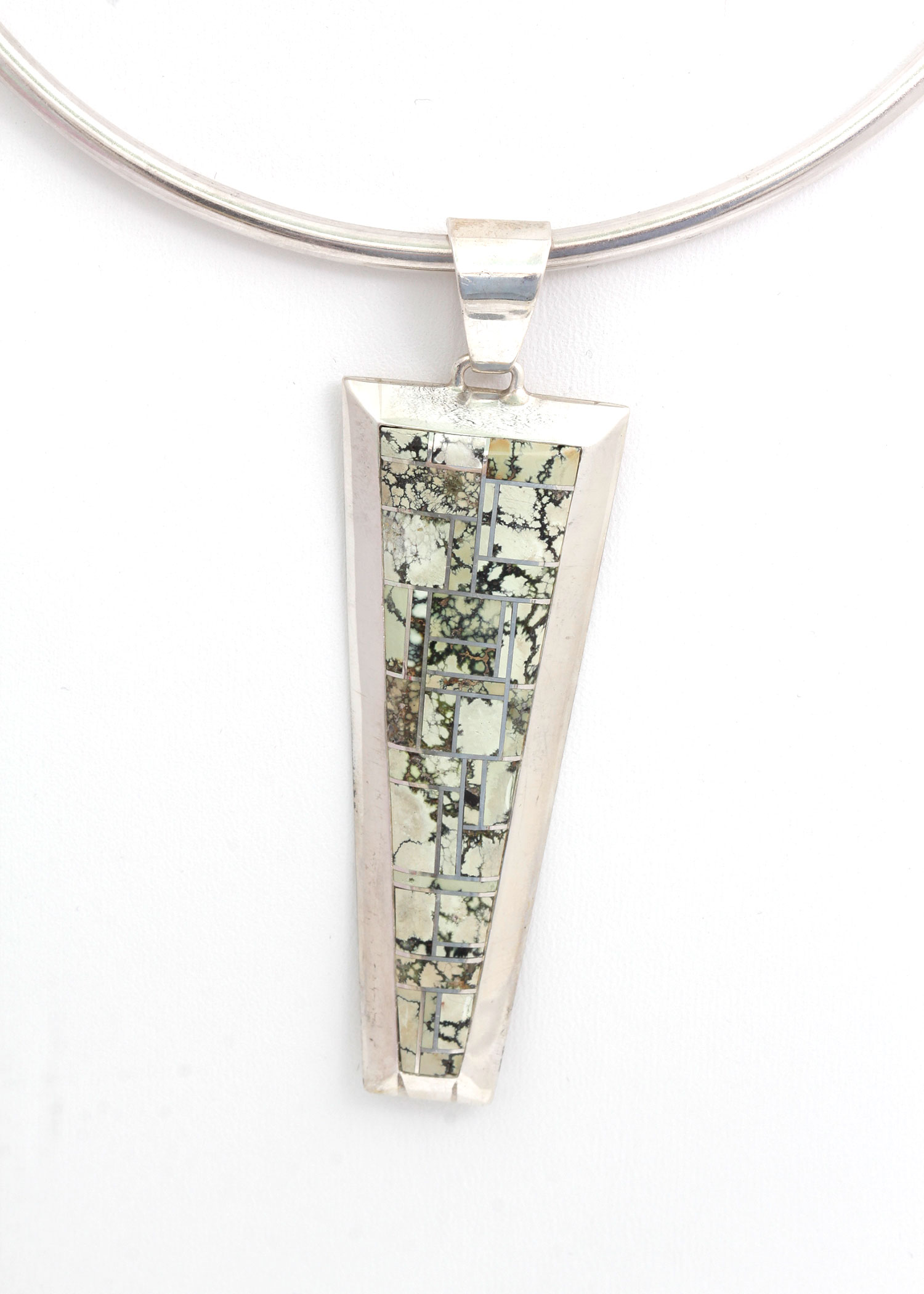 Gerry J. Nelson Sterling Silver Jasper Pendant Necklace