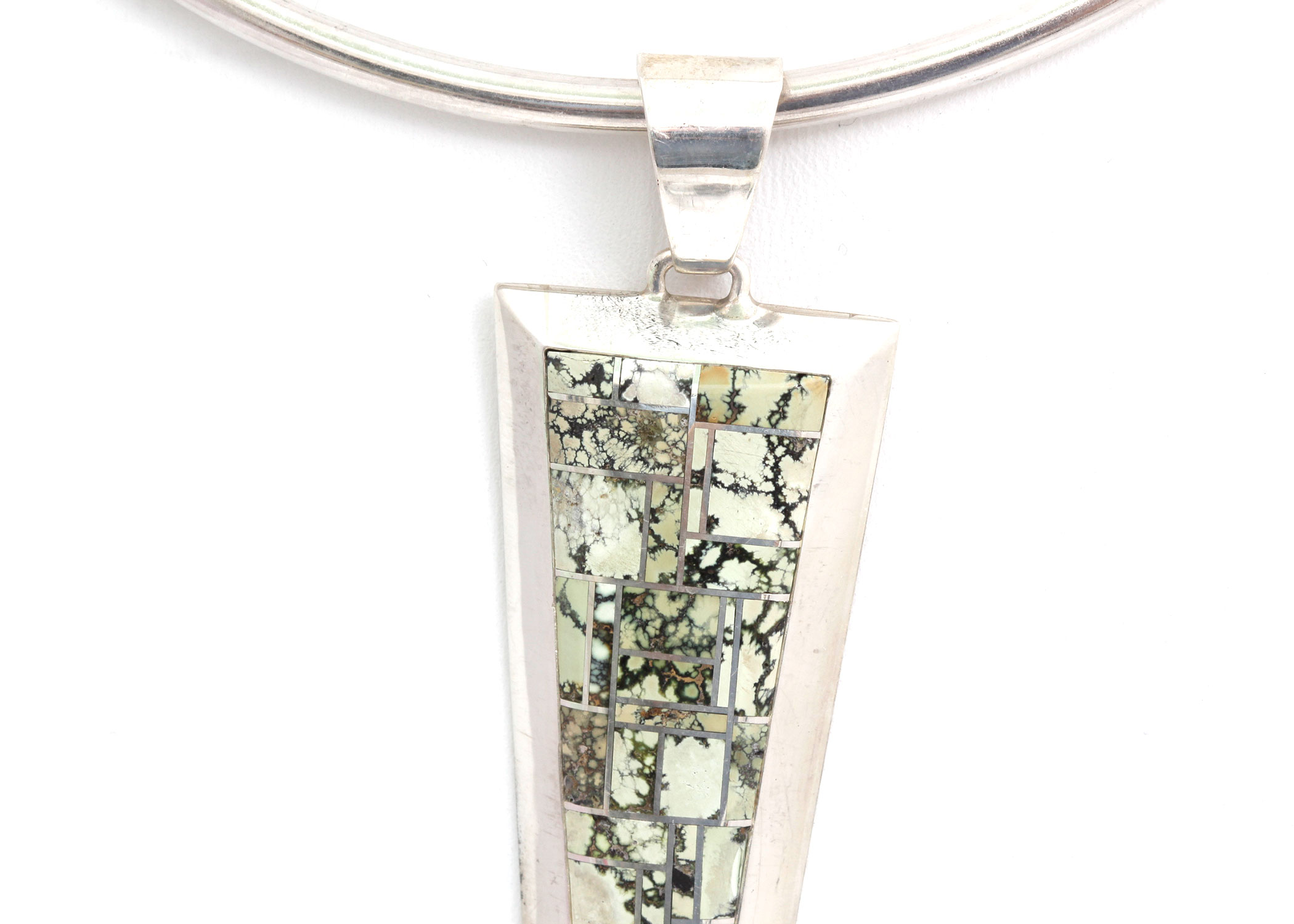 Gerry J. Nelson Sterling Silver Jasper Pendant Necklace