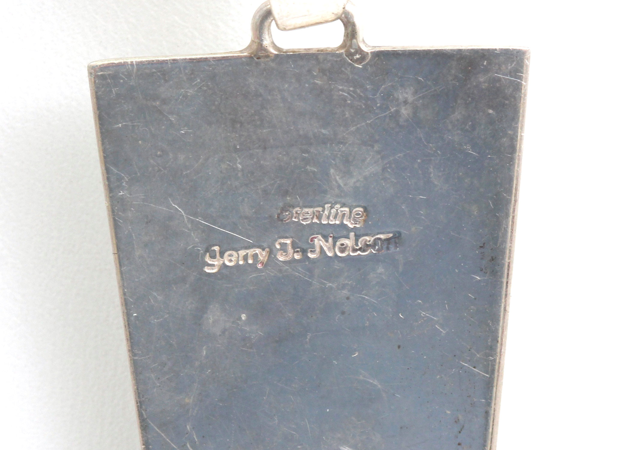 Gerry J. Nelson Sterling Silver Jasper Pendant Necklace