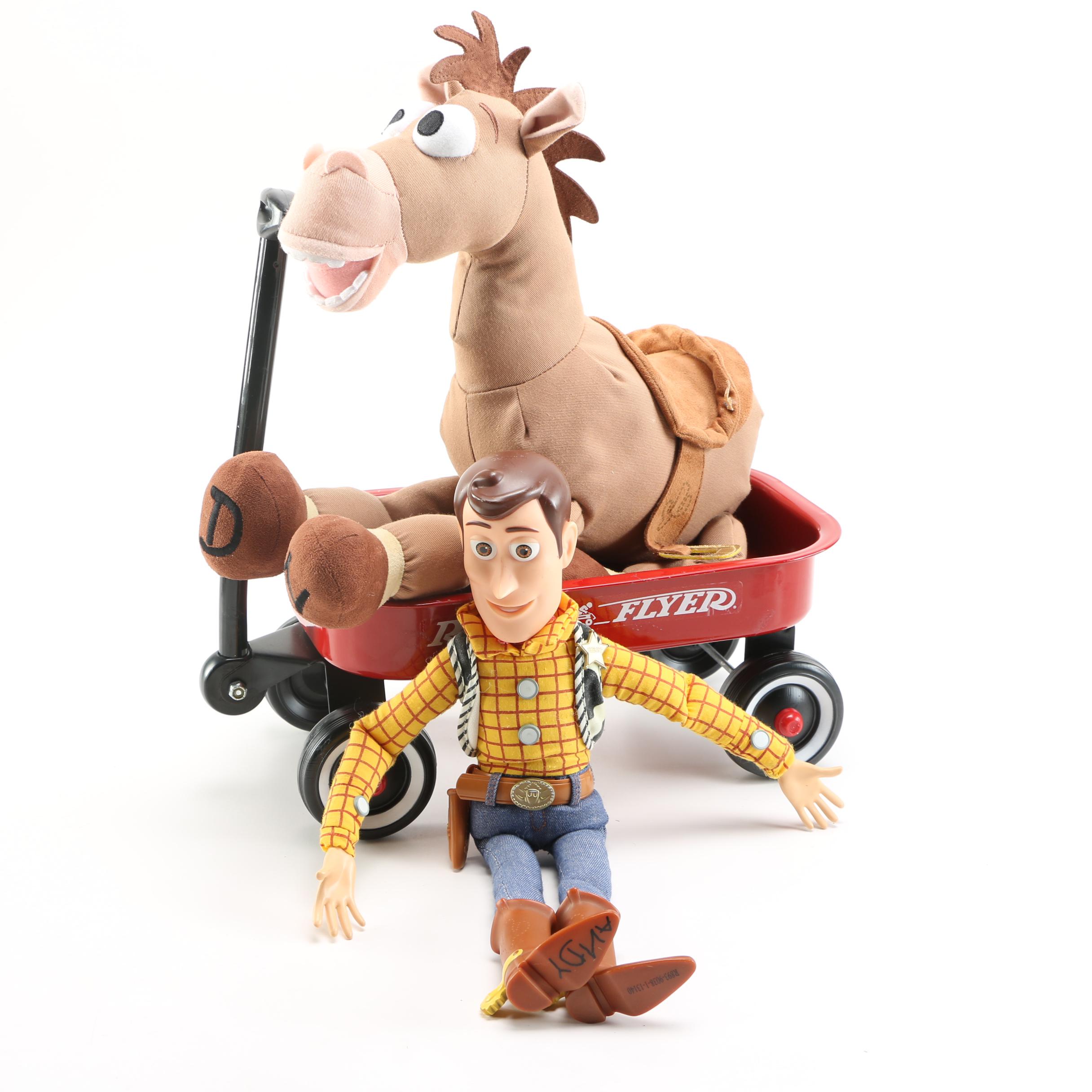 "Toy Story" Toys and Radio Flyer Wagon