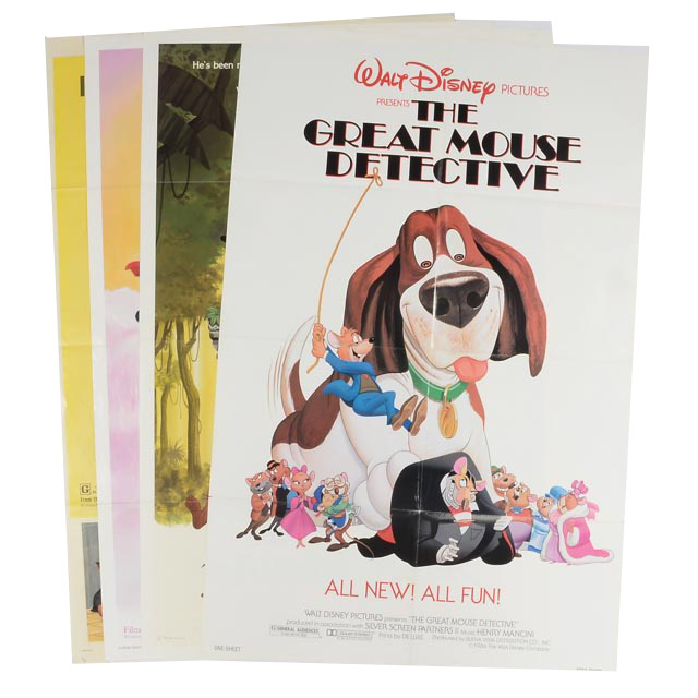 Four Theatrical Release Posters for Animated Children's Classics