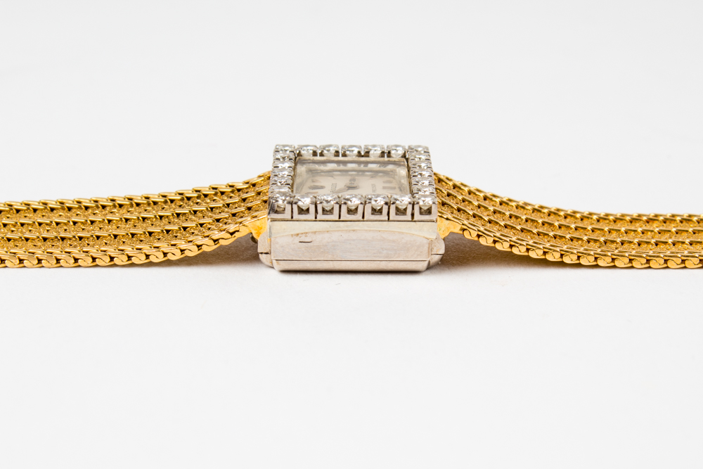 Vintage Rolex 18K White and Yellow Gold Diamond Women's Watch