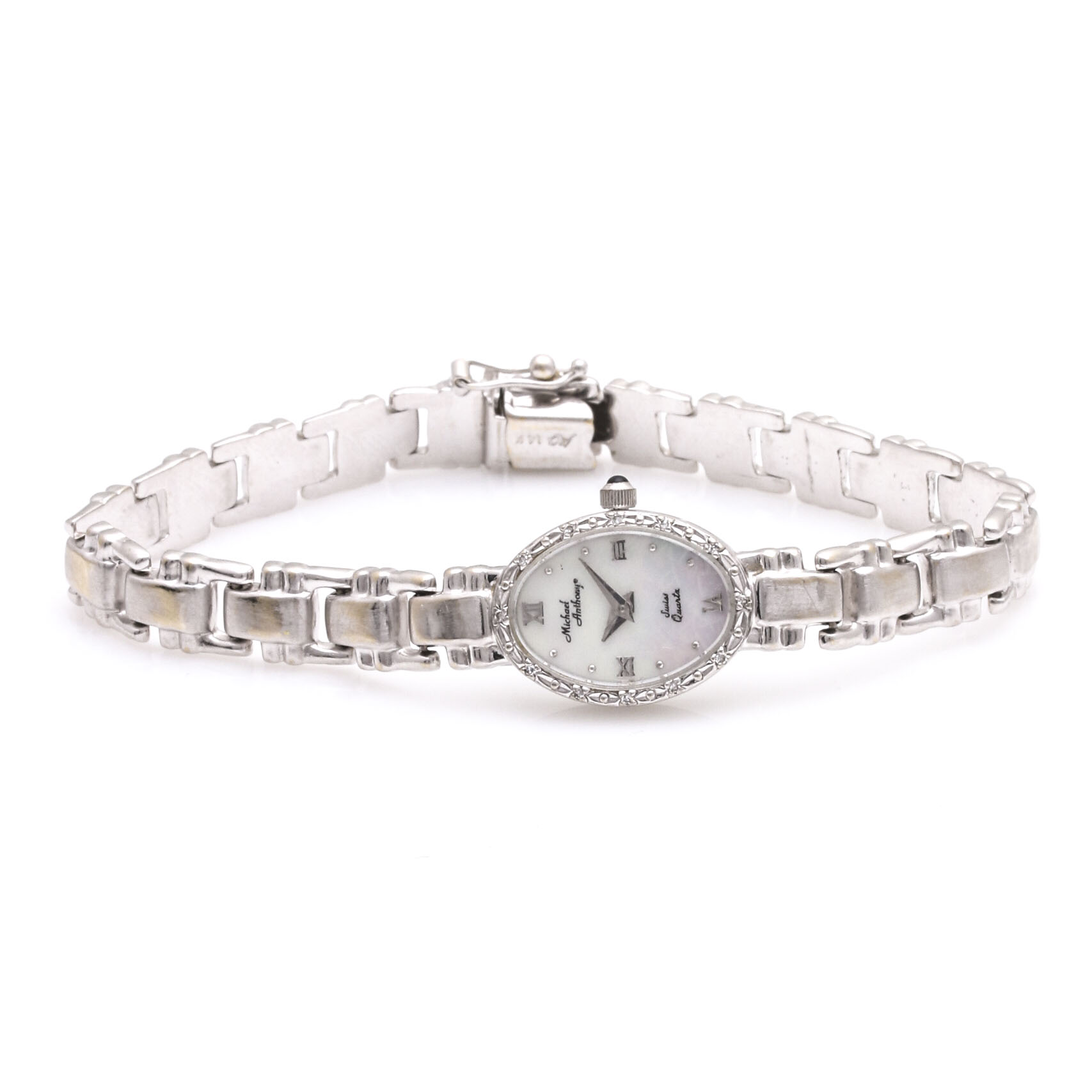 14K White Gold Women's Watch