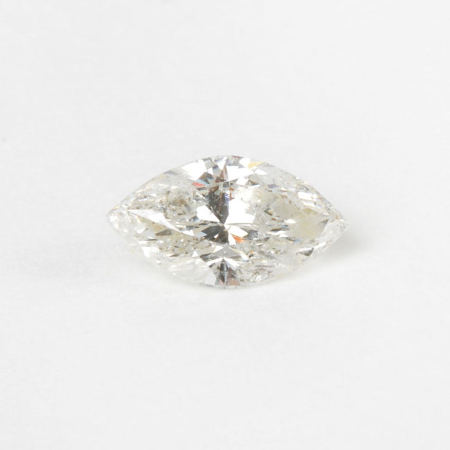 Loose Marquise Cut 0.51 CT Diamond