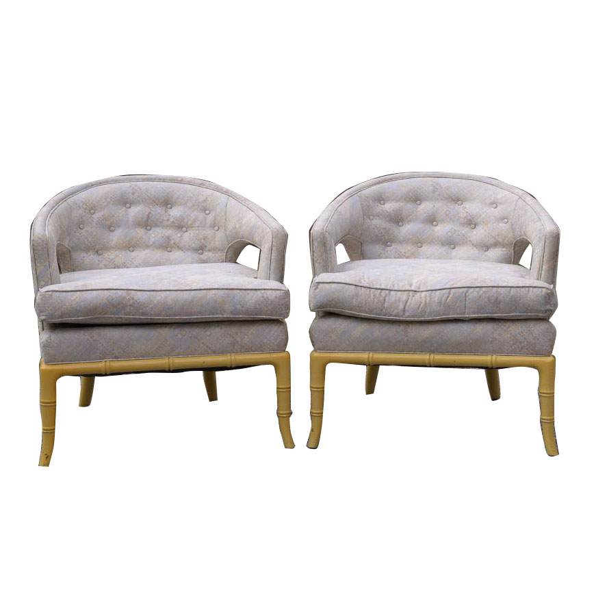 Pair of Henredon Vintage Club Chairs