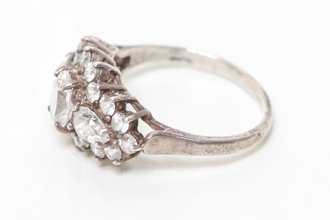 Sterling Silver and Cubic Zirconia Ring