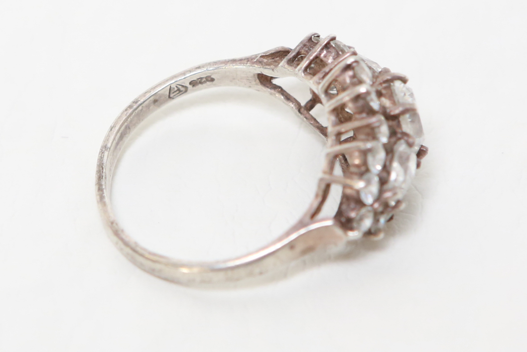 Sterling Silver and Cubic Zirconia Ring